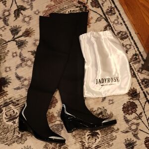 Black Heeled Boots for Women